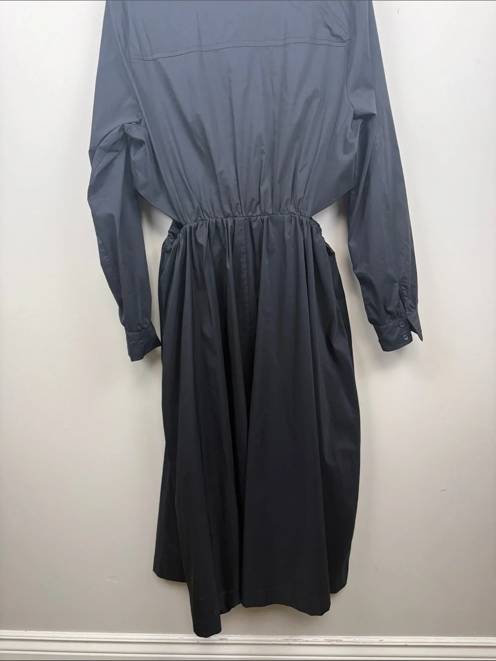 Anthropologie Sunday in Brooklyn Classic Black  cut our Shirt Dress large - Picture 9 of 13
